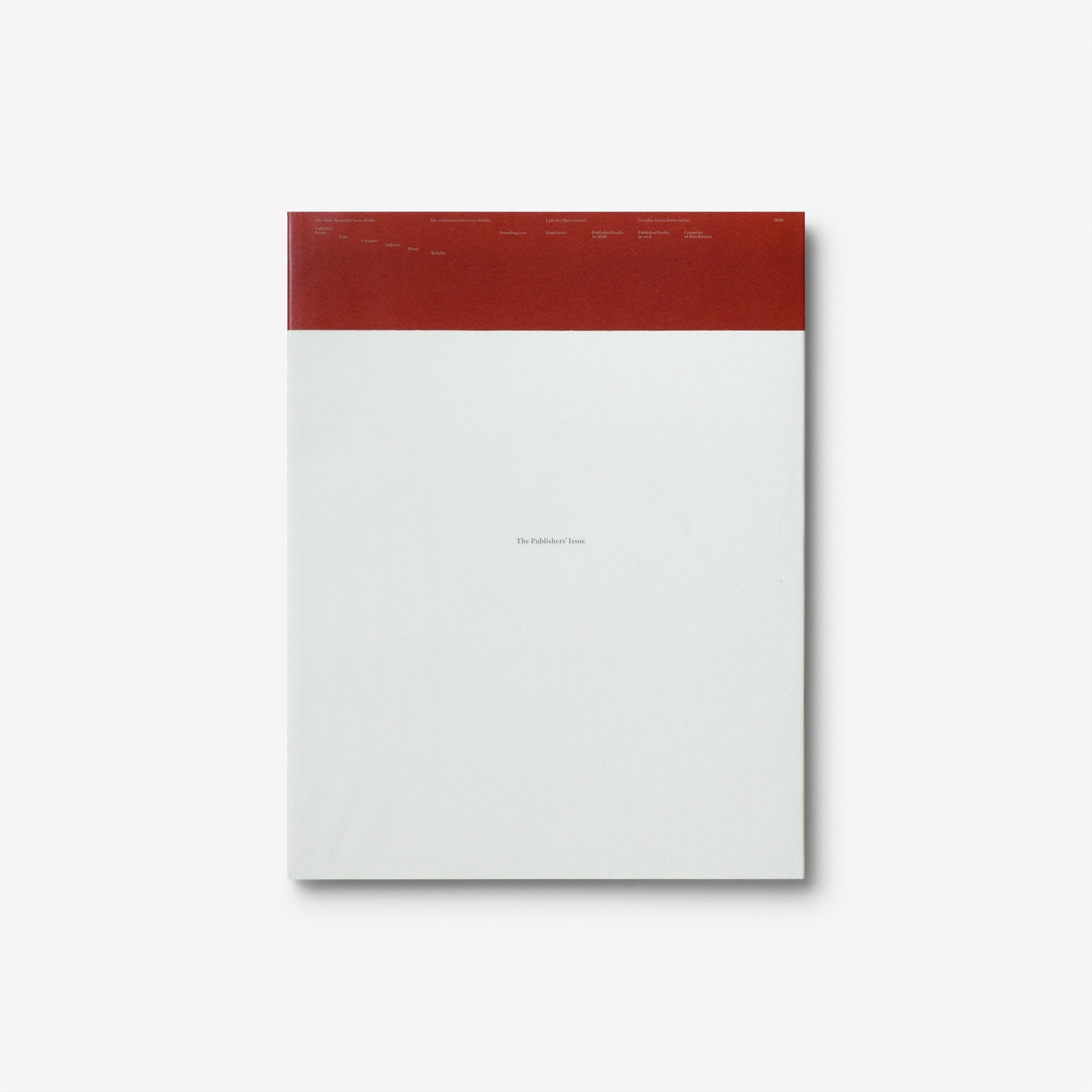 The Most Beautiful Swiss Books 2020